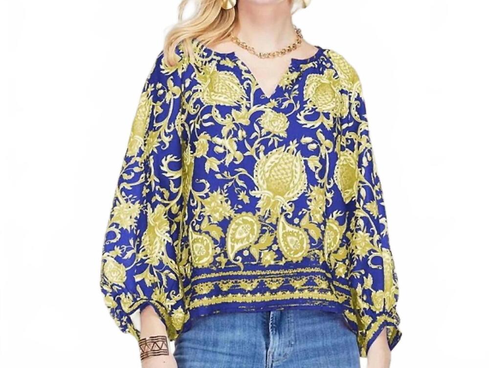 NEW JOY JOY boho top in royal purple